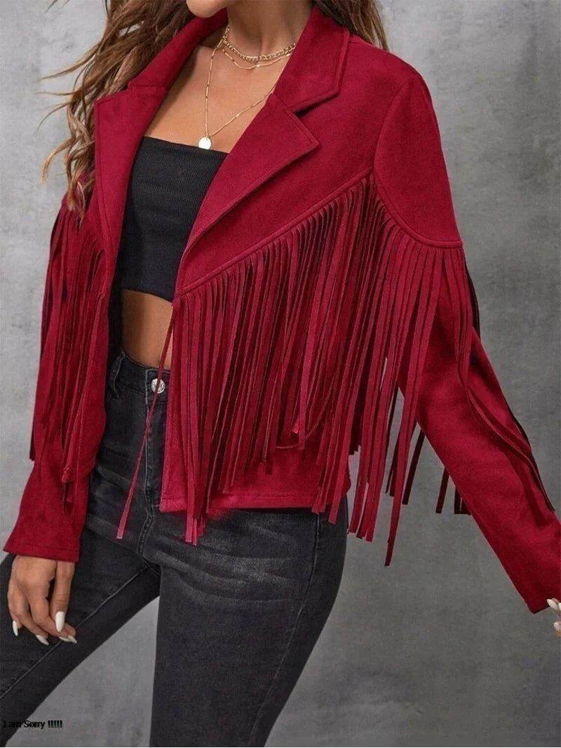 Womens Fringe Vests
