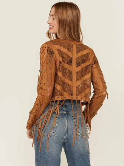 Vocal Women's Suede Tassel Jacket image 2