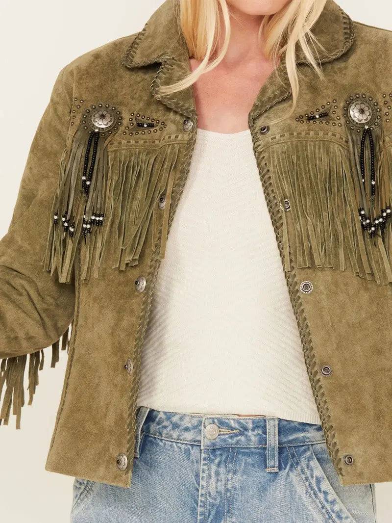 Scully Women's Fringe and Beaded Jacket image 2