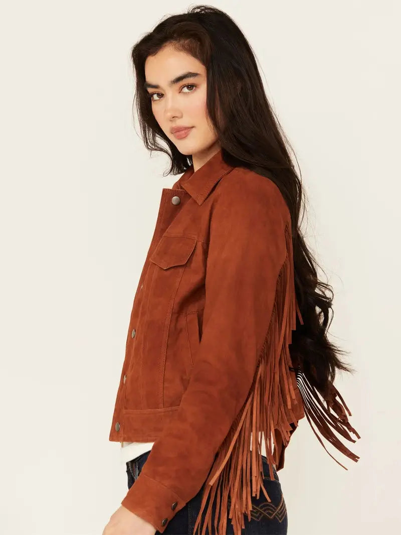 Women's Wynbrook Fringe Suede Jacket image 0