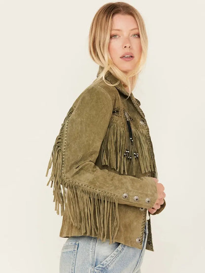 Scully Women's Fringe and Beaded Jacket image 3