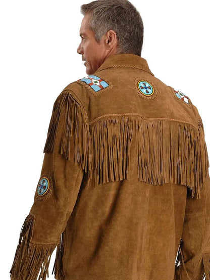 Men Suede Leather Jacket image 1