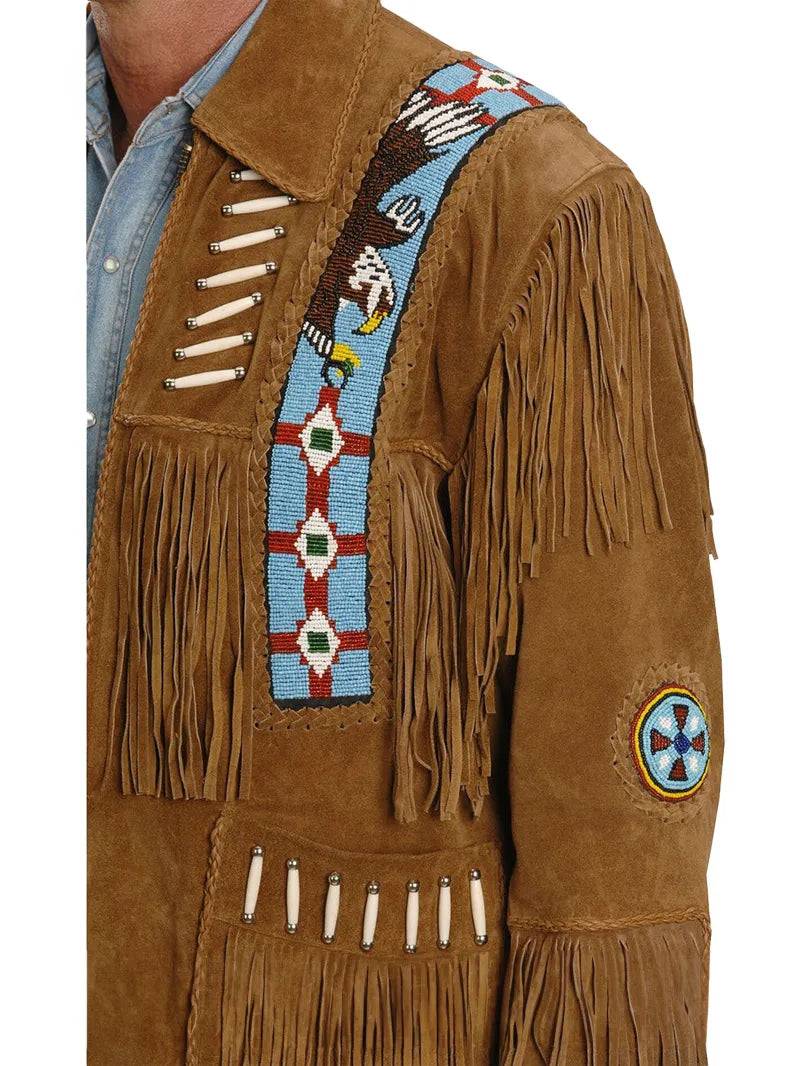 Men Suede Leather Jacket image 2
