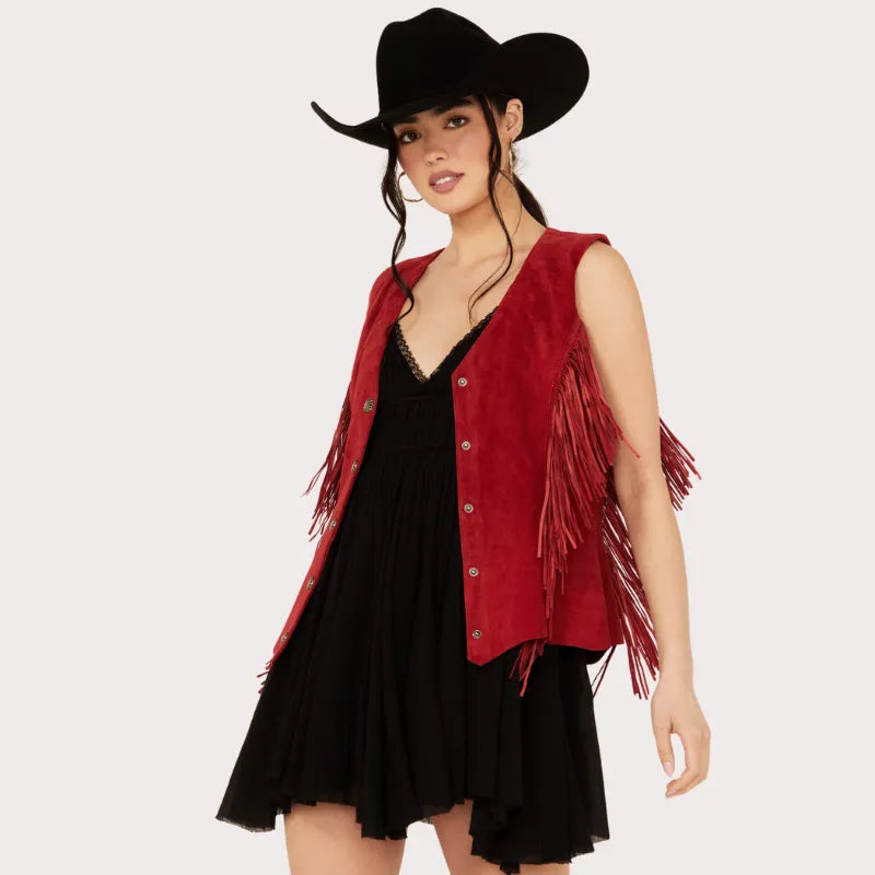 Women's Scully  Fringe Suede Vest image 1