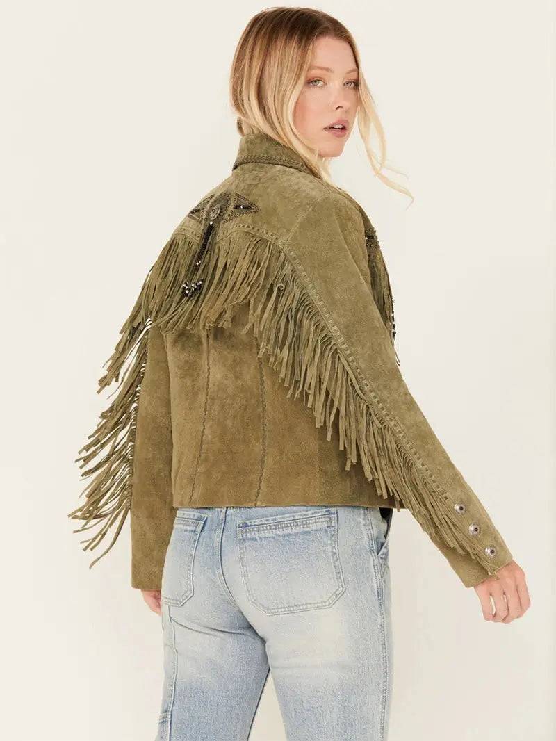 Scully Women's Fringe and Beaded Jacket image 1