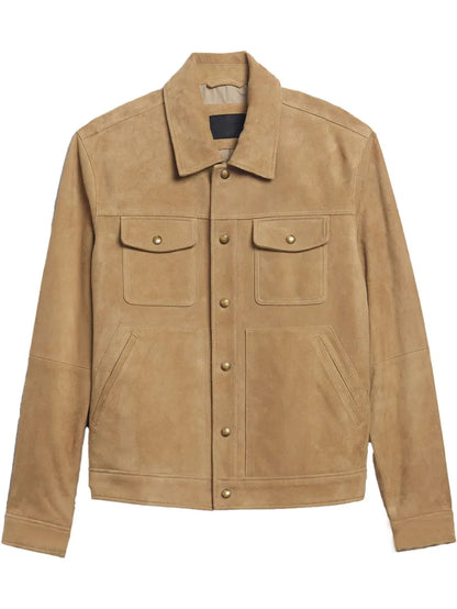 Suede Trucker Jacket for Men image 4