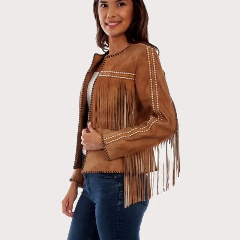 Scully Women's Fringe Studded Western Jacket image 0