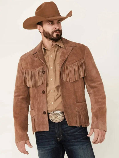 Giant Fringe Suede Leather Jacket image 0