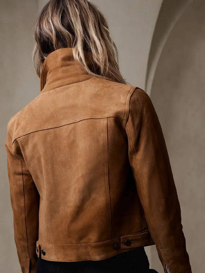 Suede Trucker Jacket for Women image 1