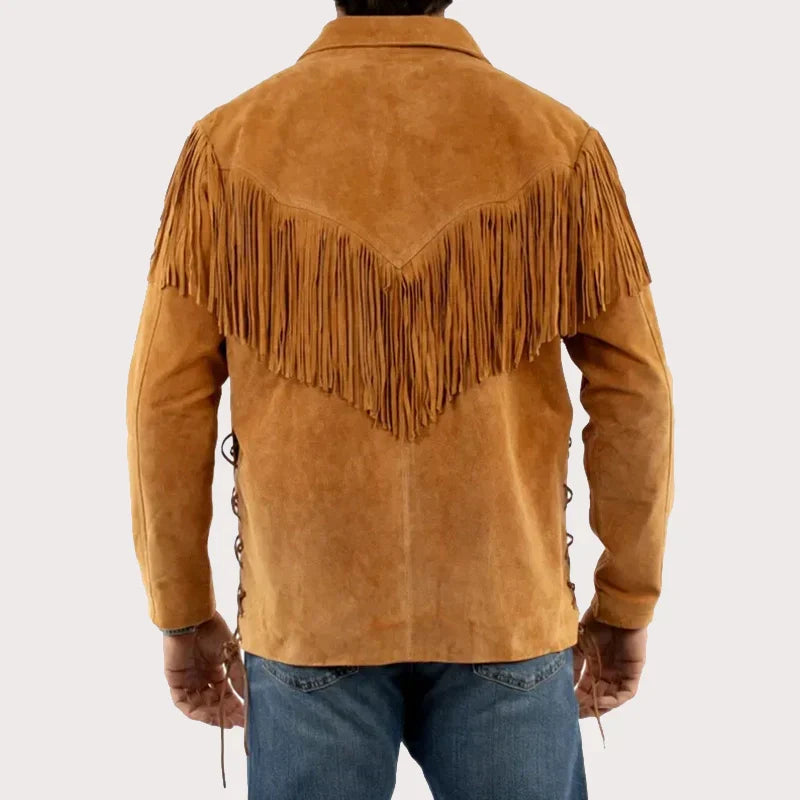 Scully Men's Fringe Leather Western Jacket image 1