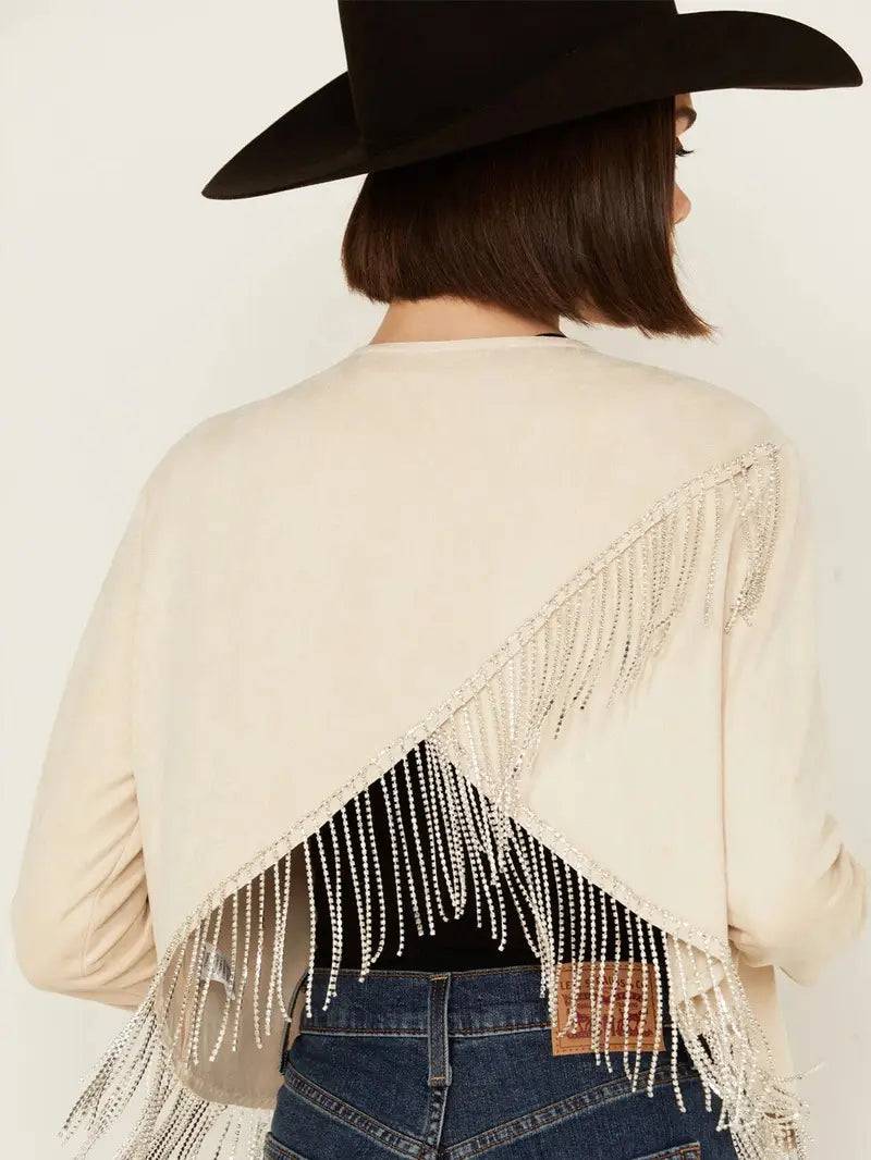 Women's Rhinestone Fringe Jacket image 1