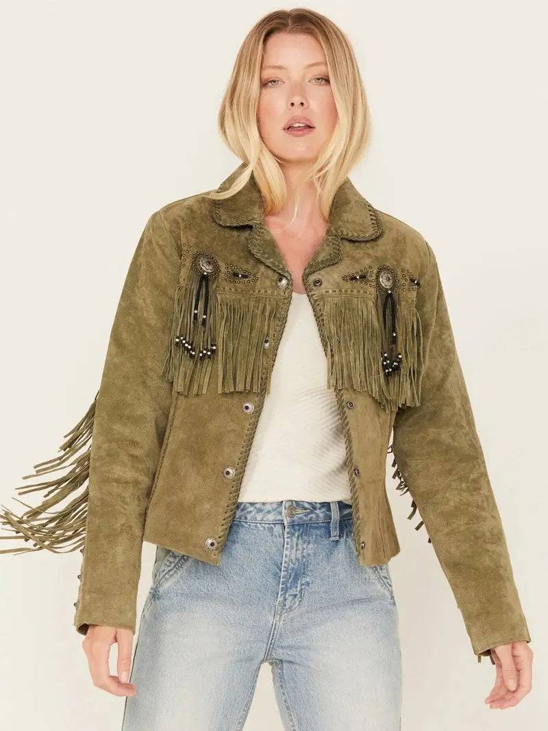 Scully Women's Fringe and Beaded Jacket image 0